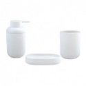 Set de 3 accesorios de baño ISI Blanco MSV