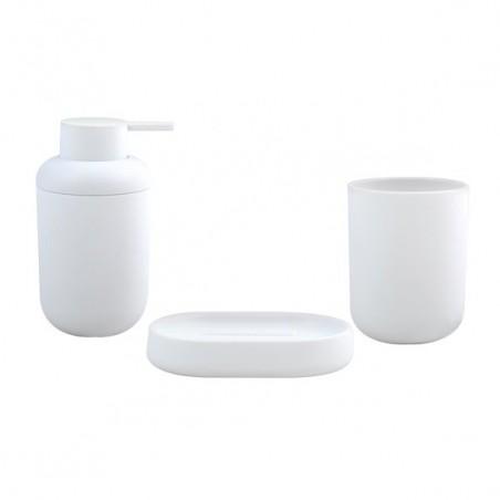 Set de 3 accesorios de baño ISI Blanco MSV