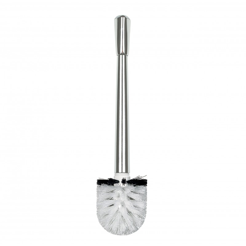 Toilet brush with ETNA chrome handle White Spirella