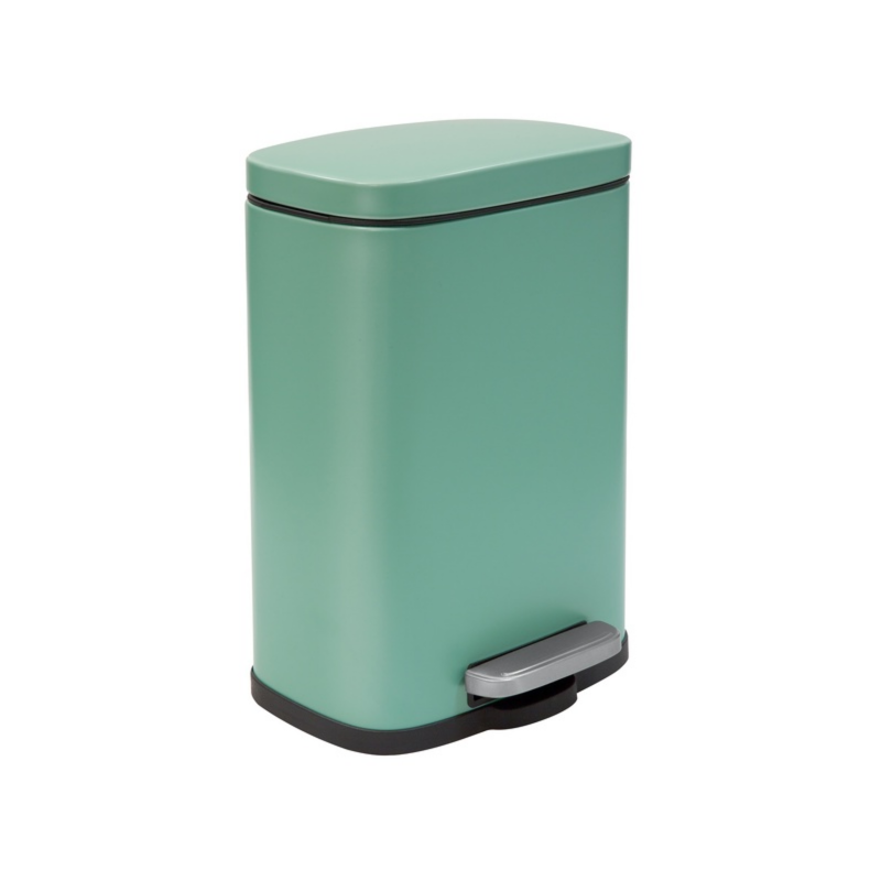 Papelera con pedal Acero AKIRA 5L Verde mate Spirella