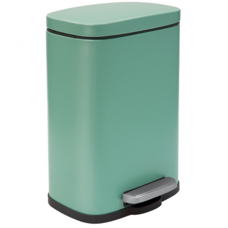 Poubelle à  pédale Acier AKIRA 5L Vert mat Spirella