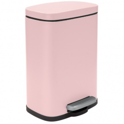 Spirella Poubelle à pédale Acier AKIRA 5L Rose Mat