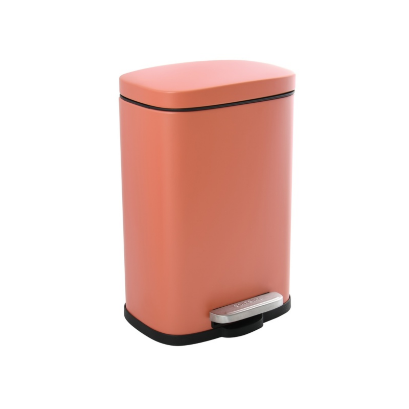 Papelera con pedal Acero AKIRA 5L Mate Terracota Spirella