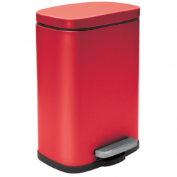 Papelera con pedal Acero AKIRA 5L Rojo mate Spirella