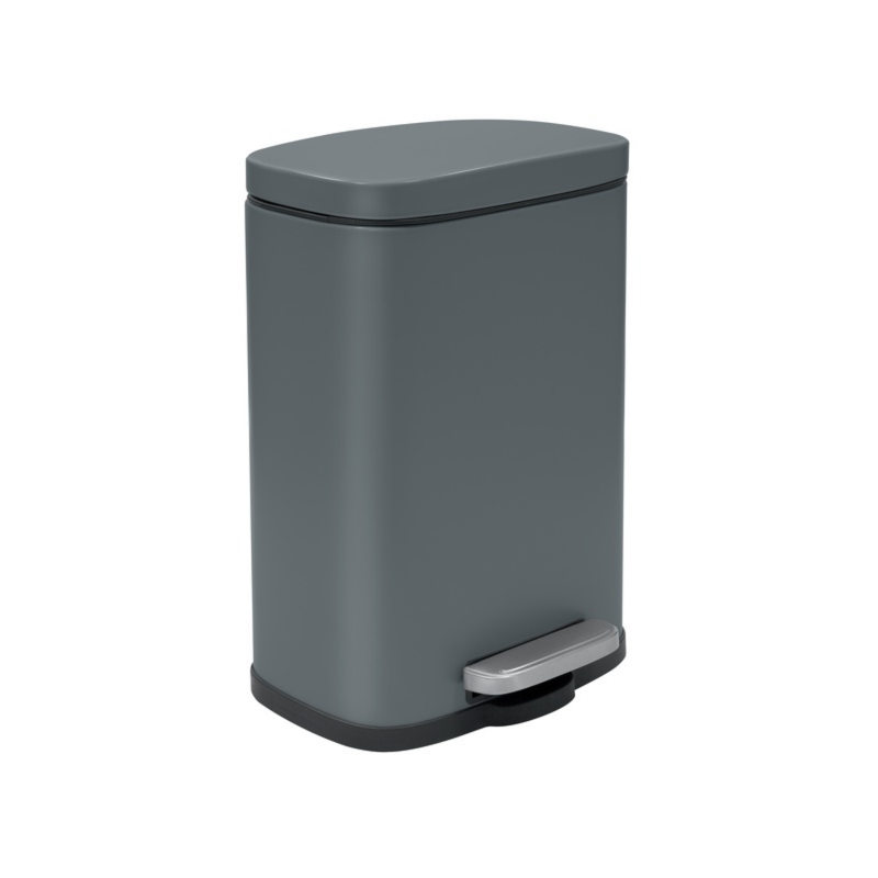 Papelera con pedal Acero AKIRA 5L Gris mate Spirella