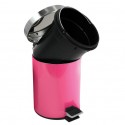 MSV Badezimmer Treteimer Edelstahl 3L Fuschia
