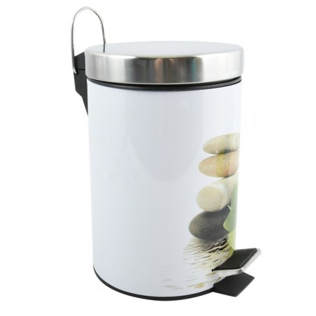 Papelera con pedal acero inoxidable 3L Lingga MSV