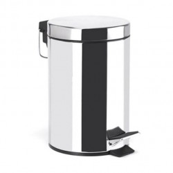 Pattumiera a pedale in acciaio inox 3L Mirror MSV