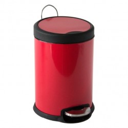 MSV Pedal Bin Stainless Steel 3L Red