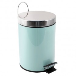 Pattumiera a pedale in acciaio inossidabile 3L Verde pastello MSV