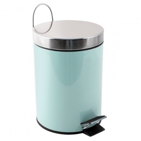 Pattumiera a pedale in acciaio inossidabile 3L Verde pastello MSV