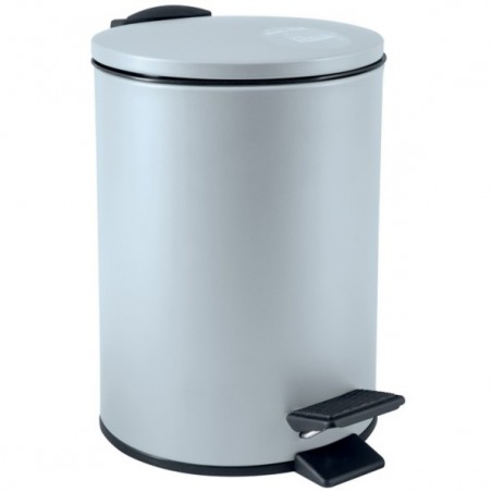 Poubelle à  pédale Acier ADELAR 3L Bleu Glace mat Spirella