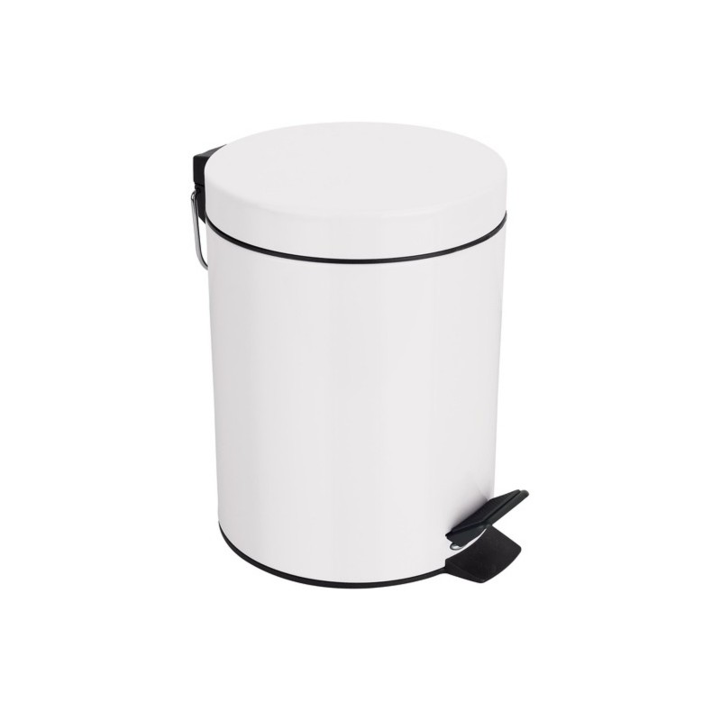 Papelera con pedal Acero SYDNEY 3L Blanco Spirella