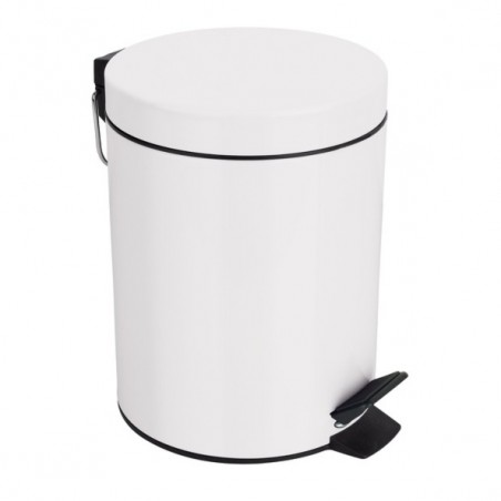 Papelera con pedal Acero SYDNEY 3L Blanco Spirella