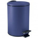 Papelera con pedal Acero ADELAR 3L Azul mate Spirella