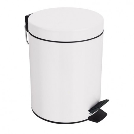 Poubelle à  pédale Acier SYDNEY 5L Blanc Spirella