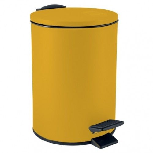 Spirella Pedal Bin Steel ADELAR 3L Matte Sun Yellow