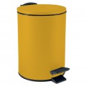 Poubelle à  pédale Acier ADELAR 5L Jaune Soleil mat Spirella