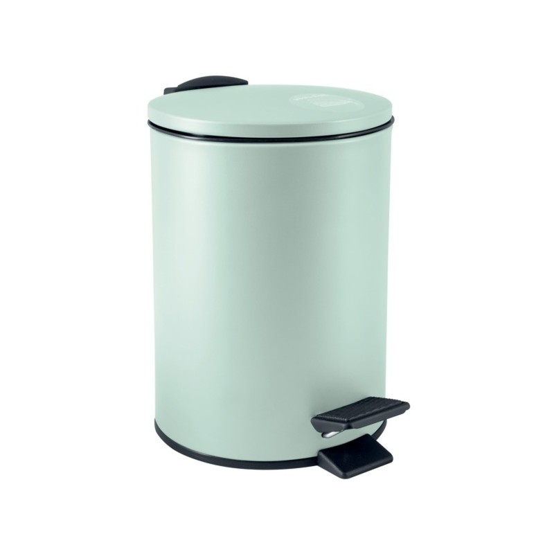 Poubelle à  pédale Acier ADELAR 3L Vert mat Spirella