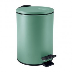Papelera con pedal Acero ADELAR 3L Verde mate Spirella