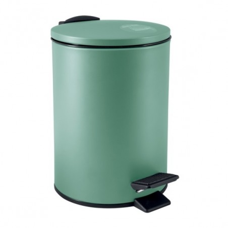 Spirella Poubelle à  pédale Acier ADELAR 3L Vert Mat