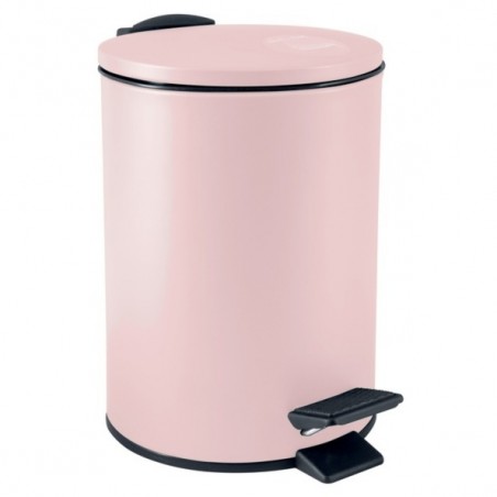 Poubelle à  pédale Acier ADELAR 3L Rose mat Spirella