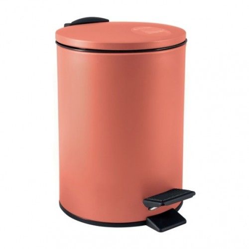 Papelera con pedal Acero ADELAR 3L Mate Terracota Spirella