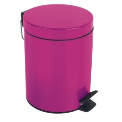 Poubelle à  pédale Acier SYDNEY 5L Rose foncé Spirella