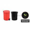 Poubelle à  pédale Acier SYDNEY 3L Rouge Spirella