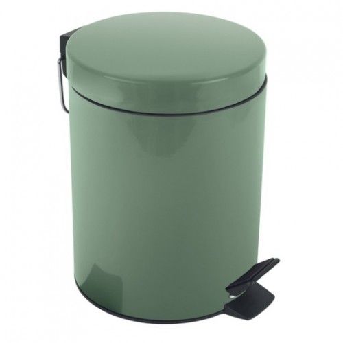 Pattumiera a pedale Acciaio SYDNEY 3L Verde Basilico Spirella