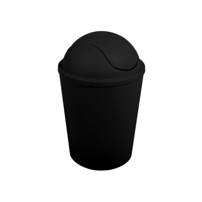 Papelera basculante AKO 5,5L Negro MSV