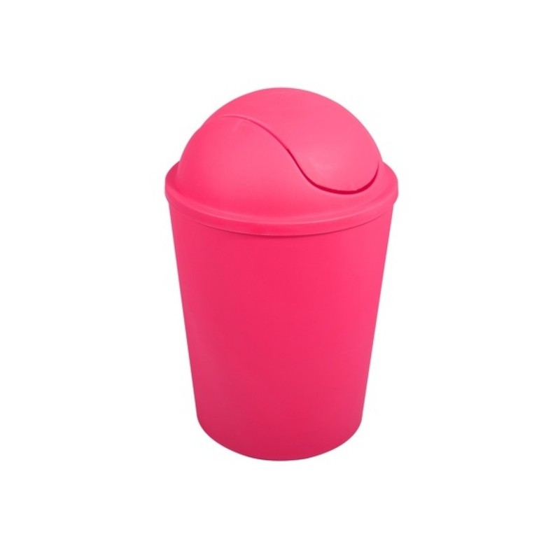 Poubelle à  bascule AKO 5,5L Rose Fuschia MSV