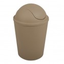 Poubelle à  bascule AKO 5,5L Taupe MSV