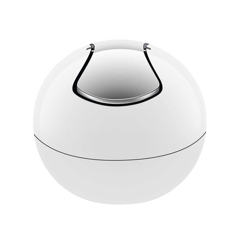 Papelera con tapa basculante PP BOWL 1L Blanco Spirella