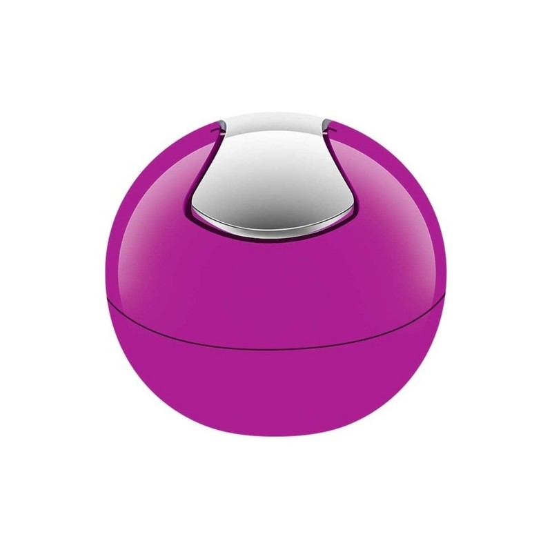 Papelera con tapa basculante PP BOWL 1L Rosa oscuro Spirella
