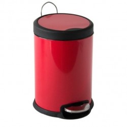 MSV Pedal bin Stainless Steel  12L Red