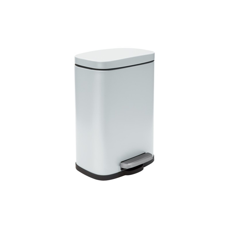 Spirella Pedal Bin Steel AKIRA Pedal Bin Steel 12L Matt White