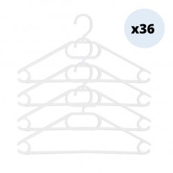 MSV Set of 36 Hangers White