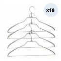Set di 18 grucce in acciaio plastificato antiscivolo MSV