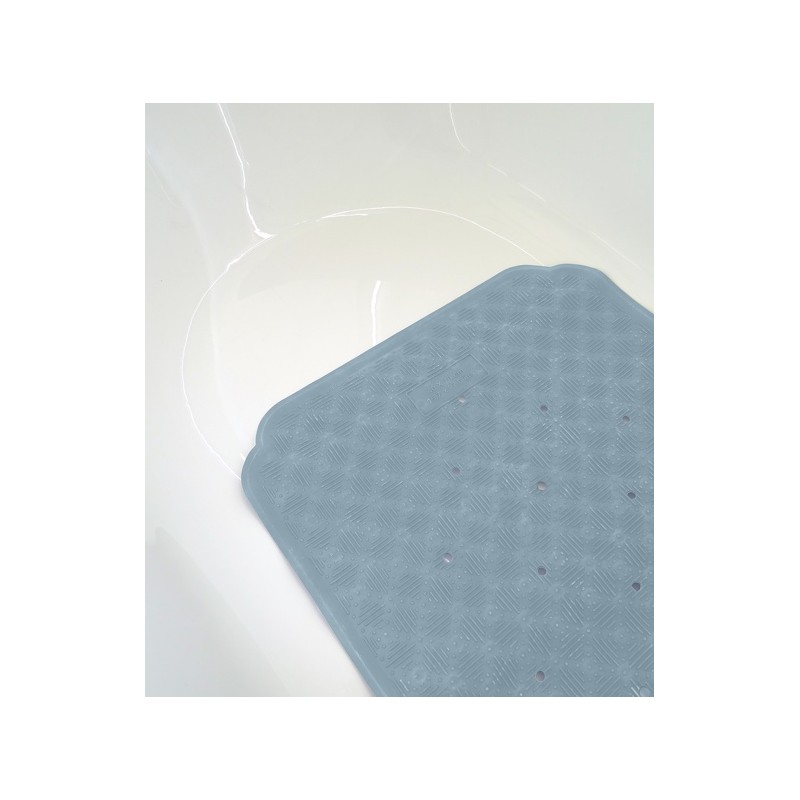 Tapis Fond de baignoire  PVC ALASKA 71x36cm Gris Clair Spirella