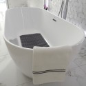 Badewannenmatte RUBY Kautschuk 70x40cm Dunkelgrau Spirella