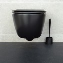 Toilet brush with PP holder RICK Black Spirella