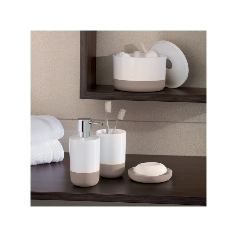 Poubelle à  bascule PP MOJI 5L Taupe Spirella