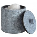 Caja de Algodón Porcelana RELIEF  Gris Spirella