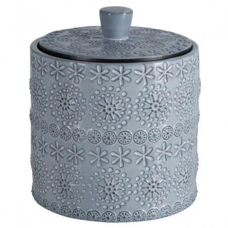 Cotton box Porcelain RELIEF Spirella Gray