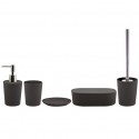 Set de 5 accesorios de baño en Fibra de Bambú TAKEO Gris Antracita Spirella