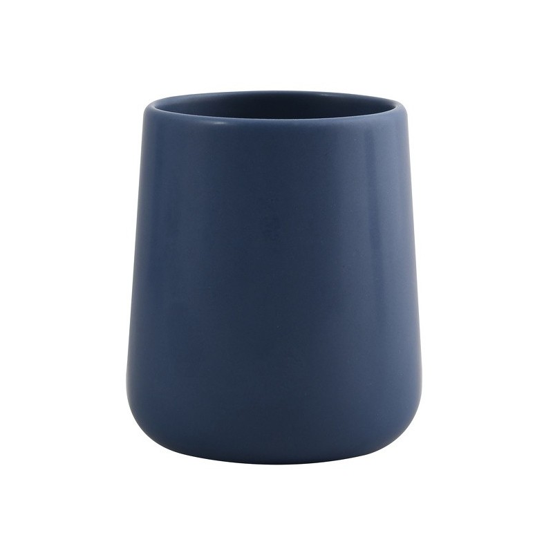 Lot de 3 accessoires de salle de bain en céramique MAONIE Bleu Foncé mat MSV
