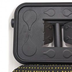 Asse da stiro - Altezza regolabile - Vapore speciale centrale di alta qualità Nero MSV
