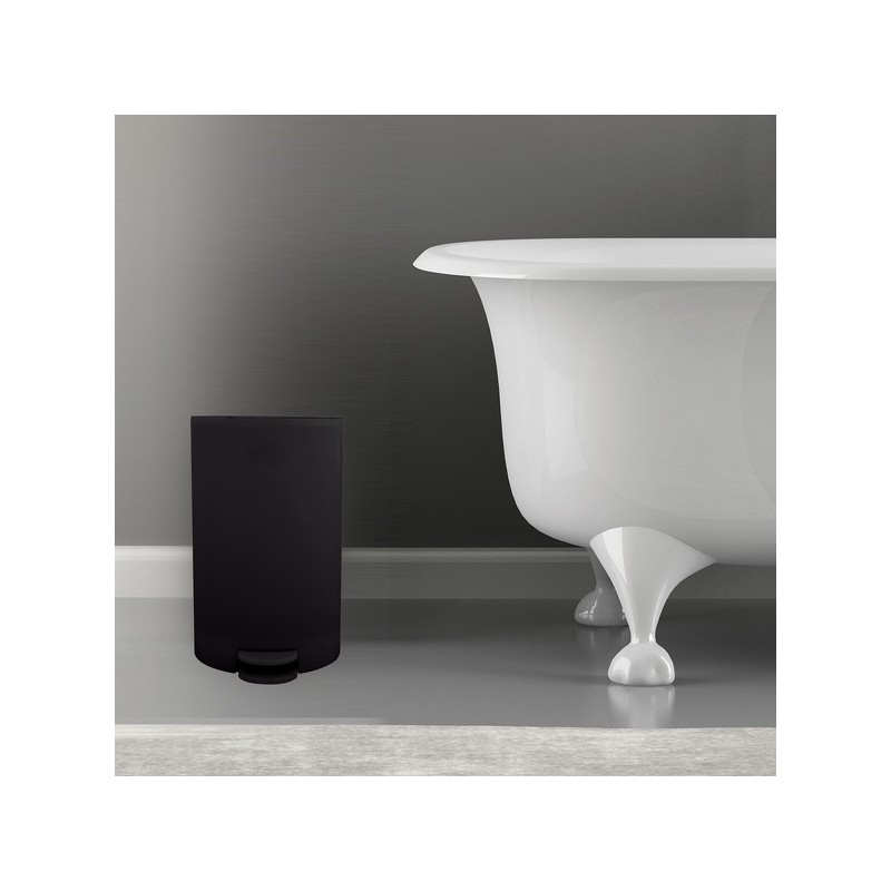 Papelera con pedal PP OSAKI 3L Negro mate MSV