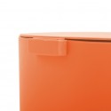Poubelle à  pédale OSAKI 3L Orange mat MSV